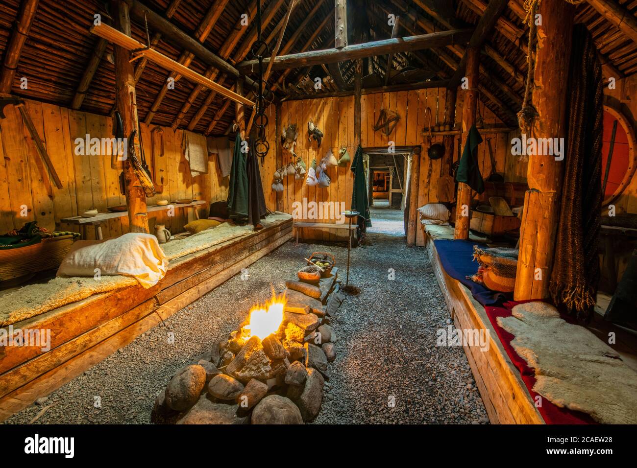 Asentamiento vikingo interior fotografías e imágenes de alta resolución