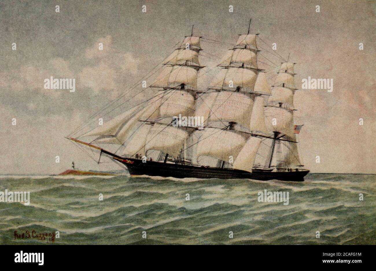 Young America, Clipper Ship, 1853 Foto de stock