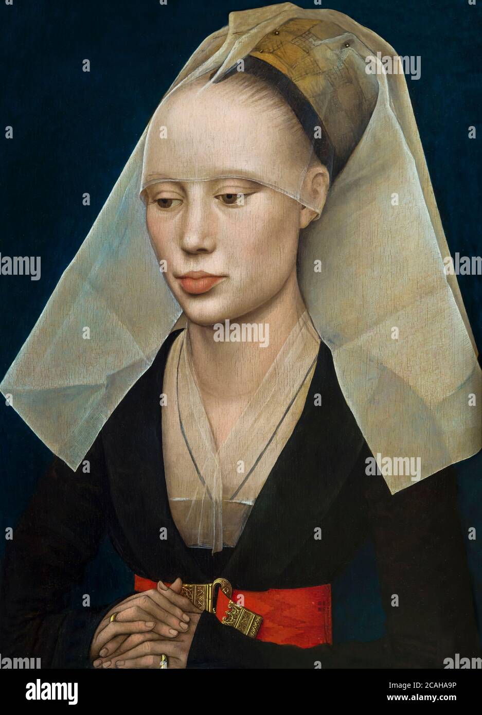 Retrato de una dama, Rogier van der Weyden, circa 1460, Galería Nacional de Arte, Washington DC, Estados Unidos, América del Norte Foto de stock