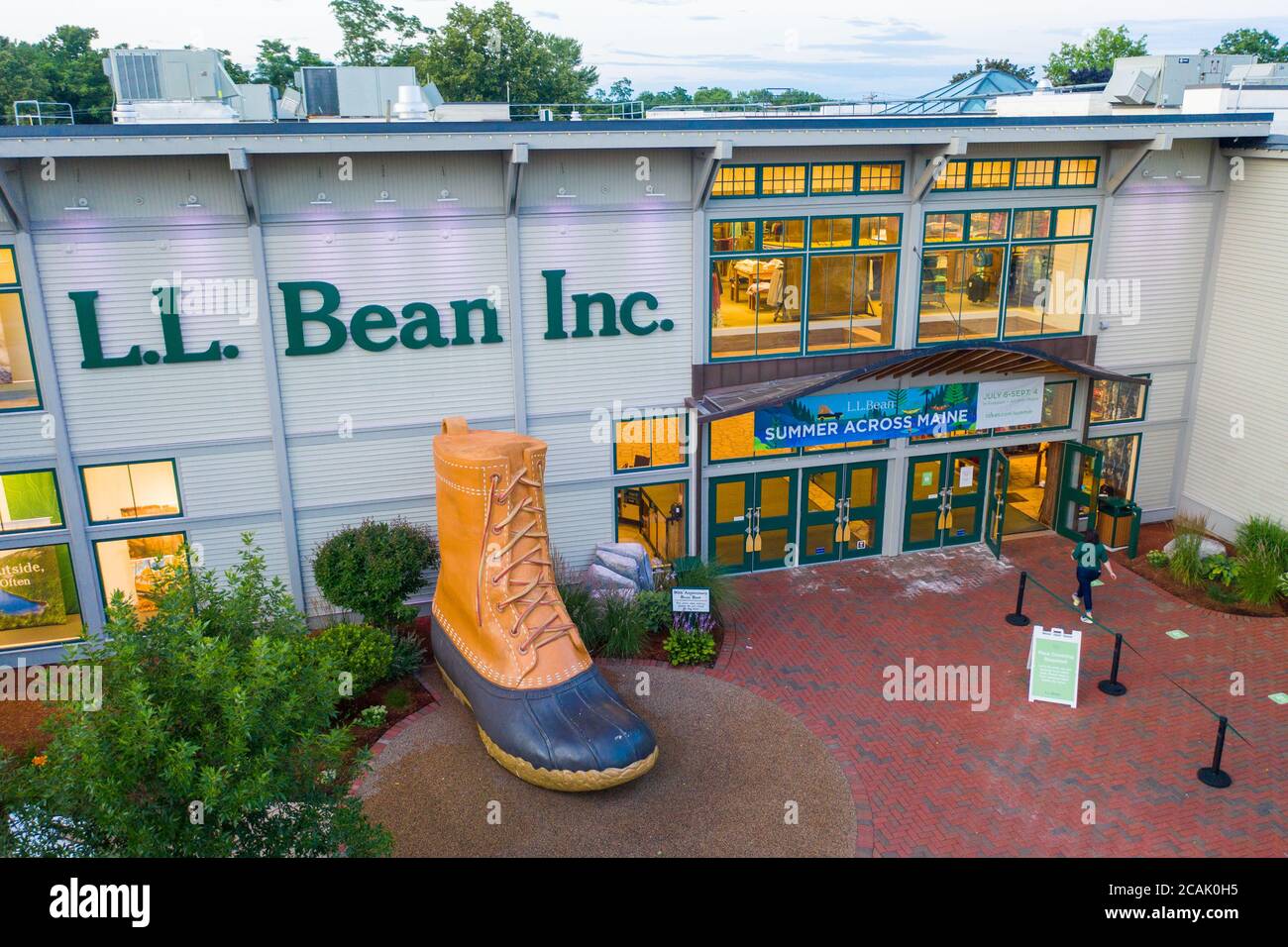 LL Bean Flagship Store, Freeport, Maine, Estados Unidos Foto de stock