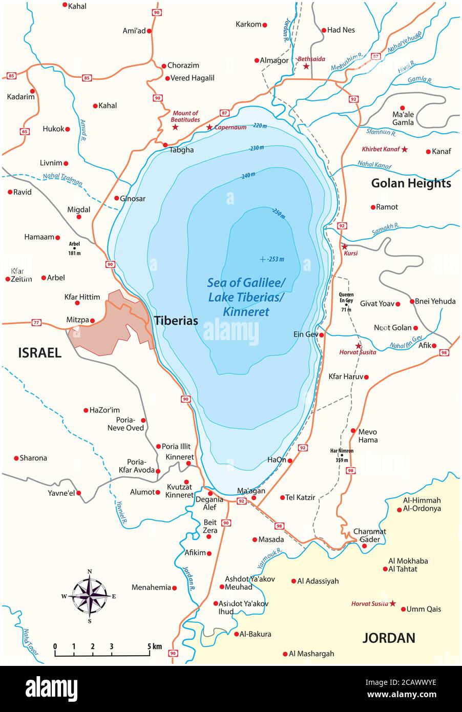 Mapa del rio jordan fotografías e imágenes de alta resolución - Alamy