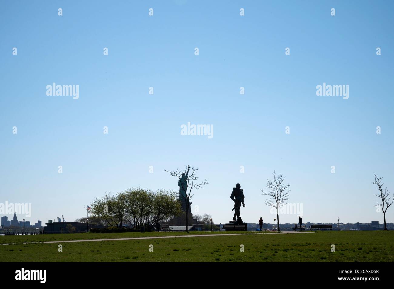 South Lawn, Liberty State Park. Jersey City, NJ Foto de stock