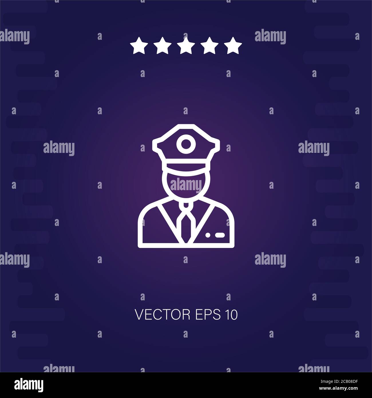 vector de seguridad icono ilustración moderna Imagen Vector de stock