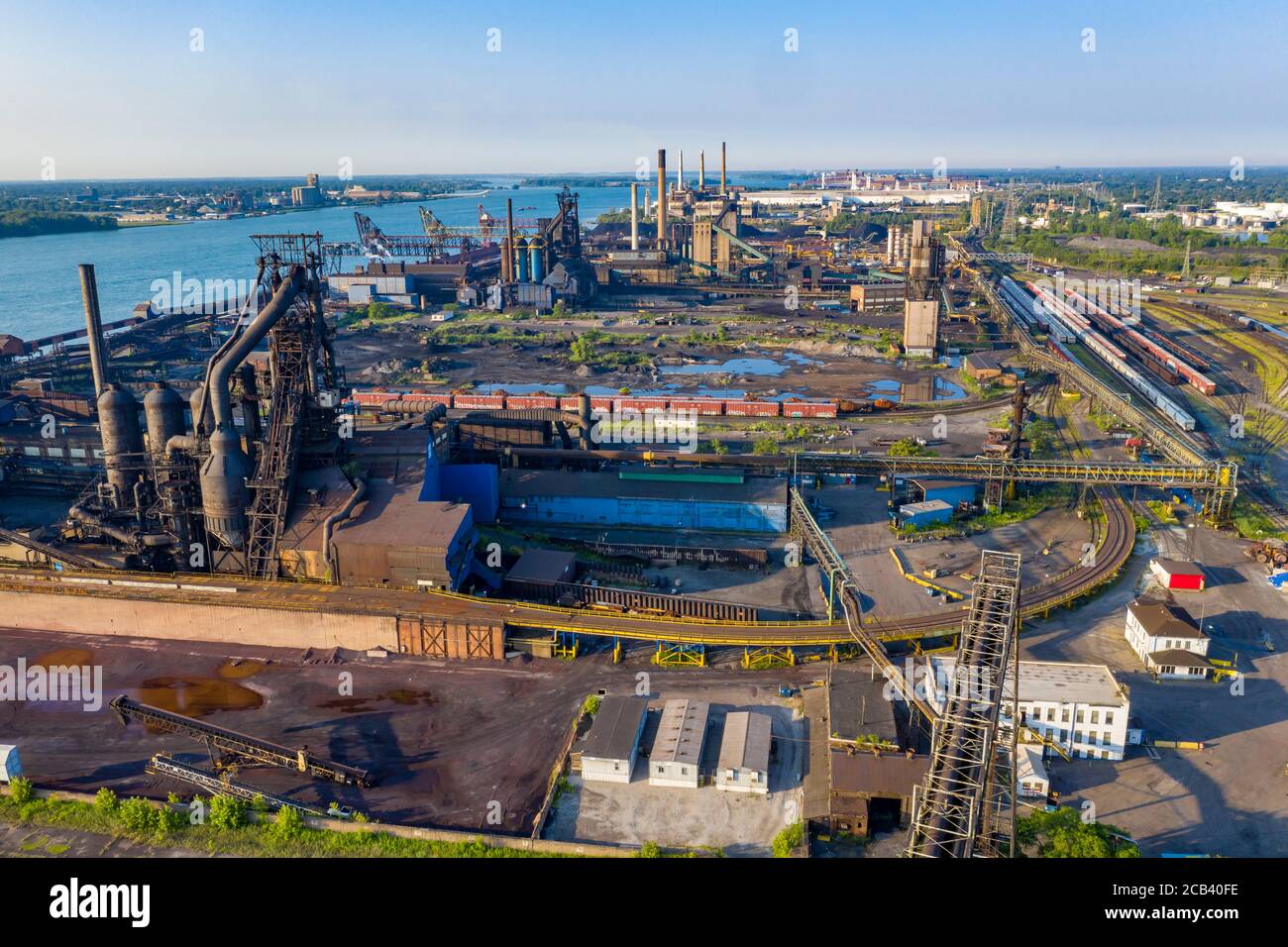 River Rouge, Michigan la fábrica de acero de los Estados Unidos en la