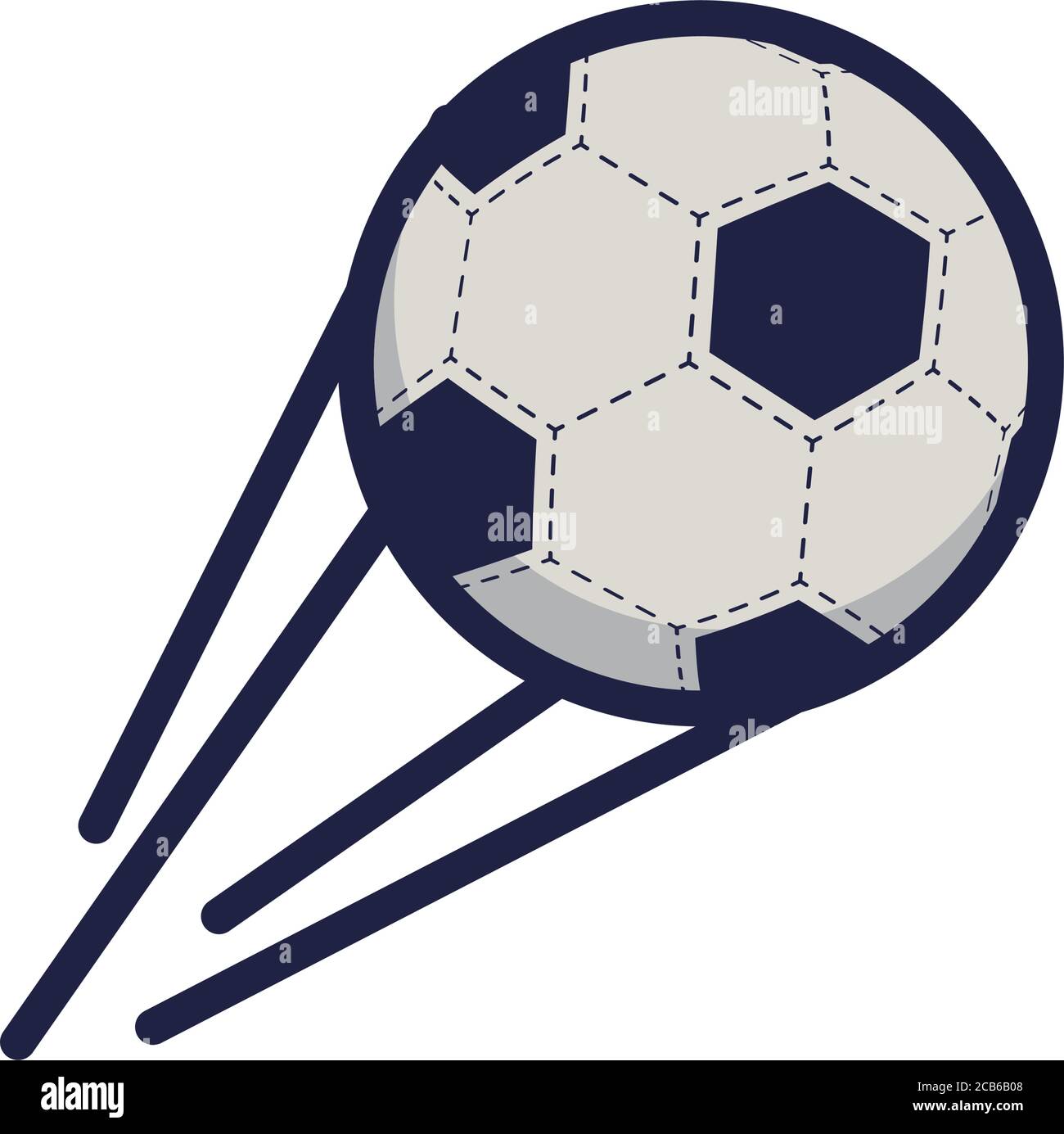 balón deportivo de fútbol con líneas de velocidad y estilo de relleno  diseño de ilustración vectorial de iconos Imagen Vector de stock - Alamy