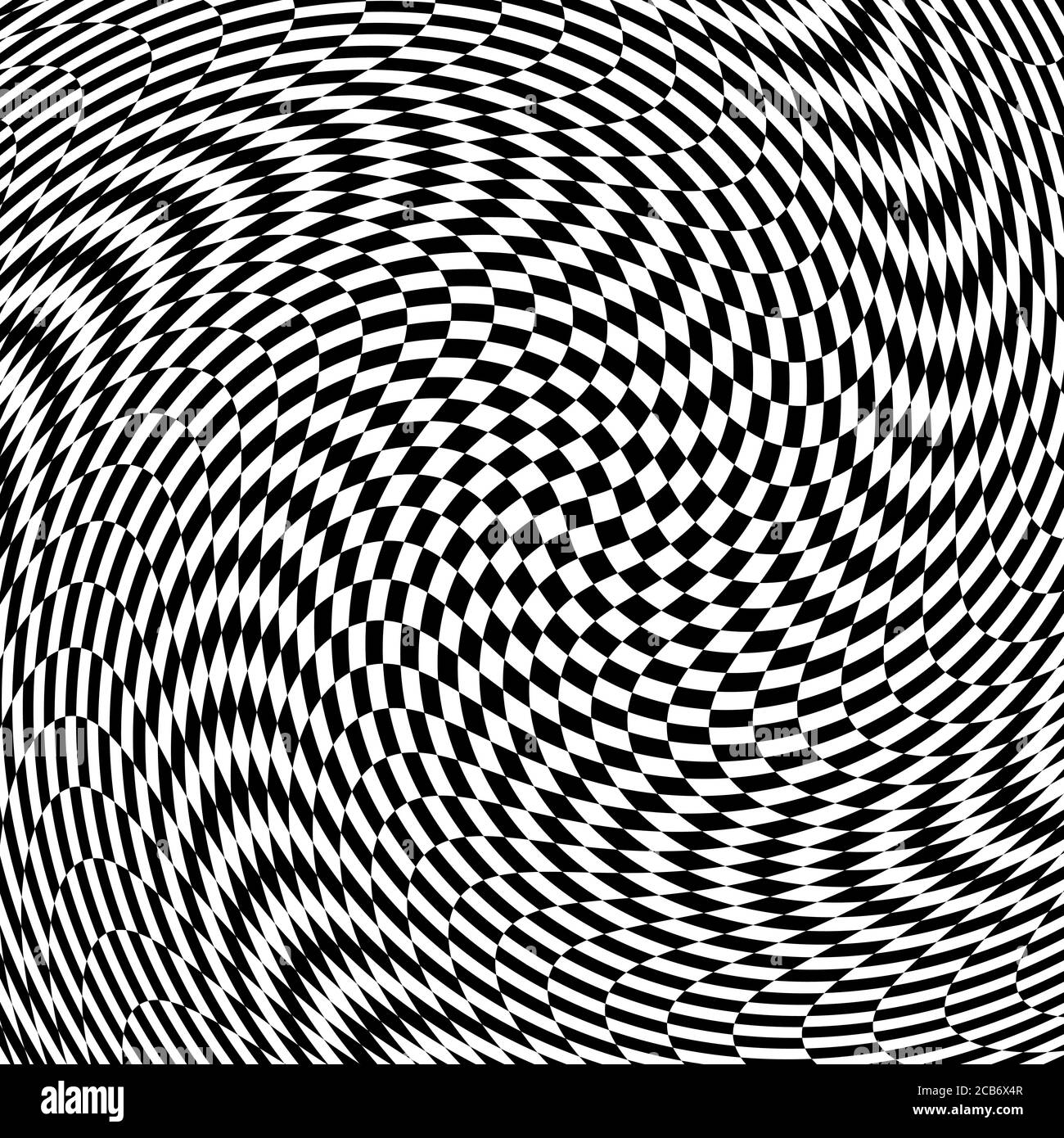 Movimiento de torsión y rotación ilusión óptica Ilustración del Vector