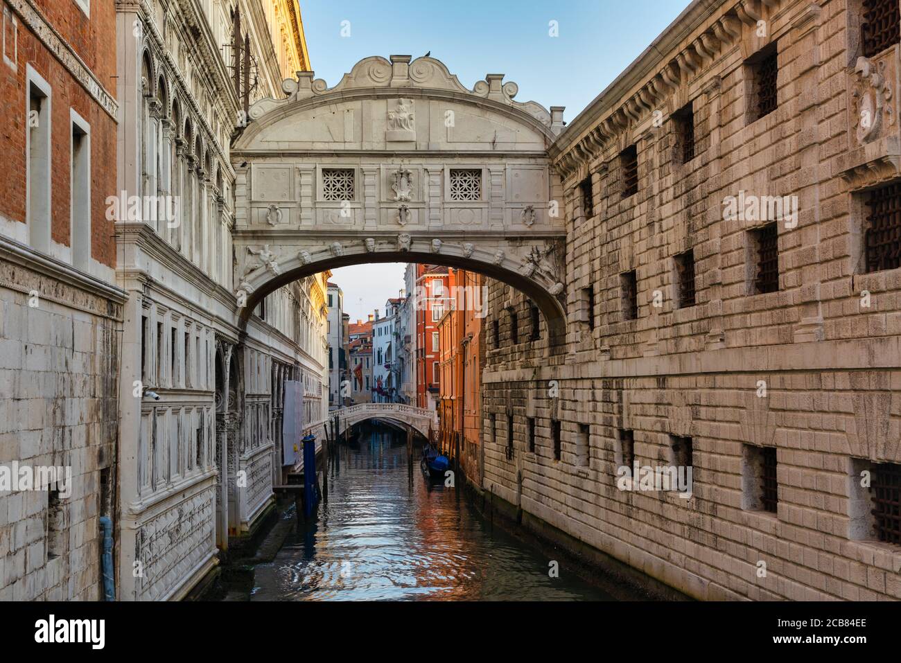 Puente de los Suspiros y Palacio Ducal, palacio, Cultura Italiana, Venecia, Véneto, Italia Foto de stock
