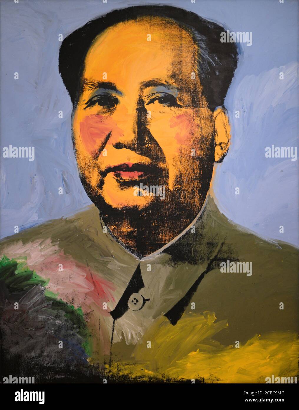 Mao, 1972, por Andy Warhol acrílico y serigrafía Foto de stock