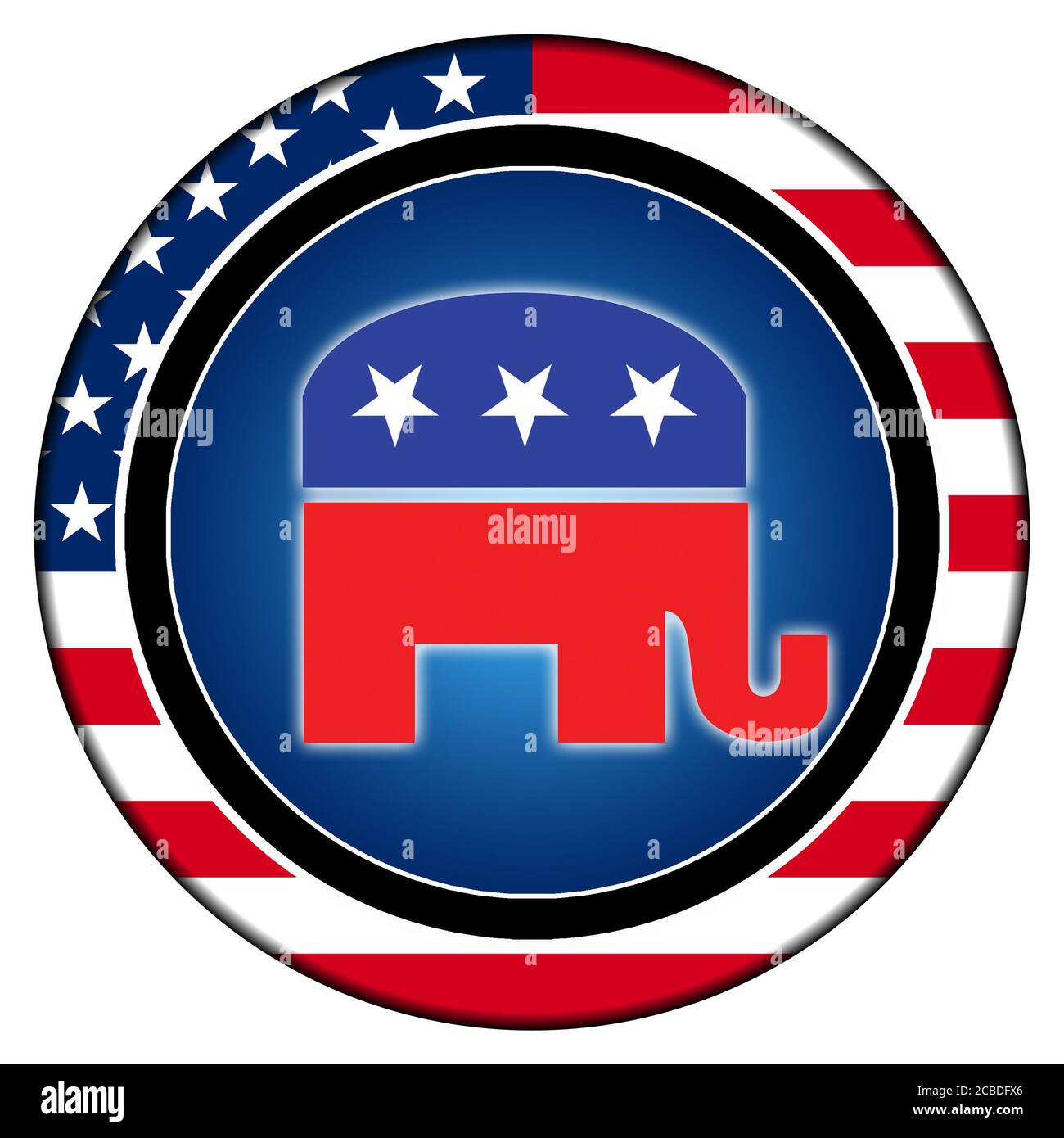 Icono de elección republicana Foto de stock