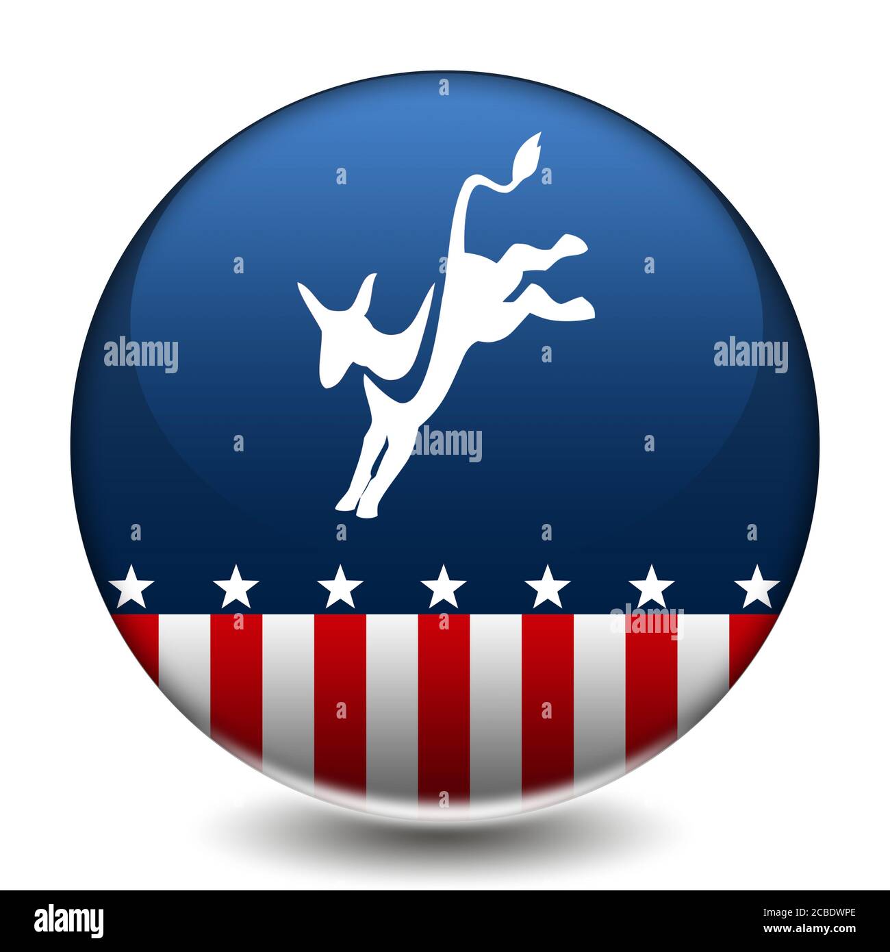 Logotipo del partido demócrata en Estados Unidos Foto de stock