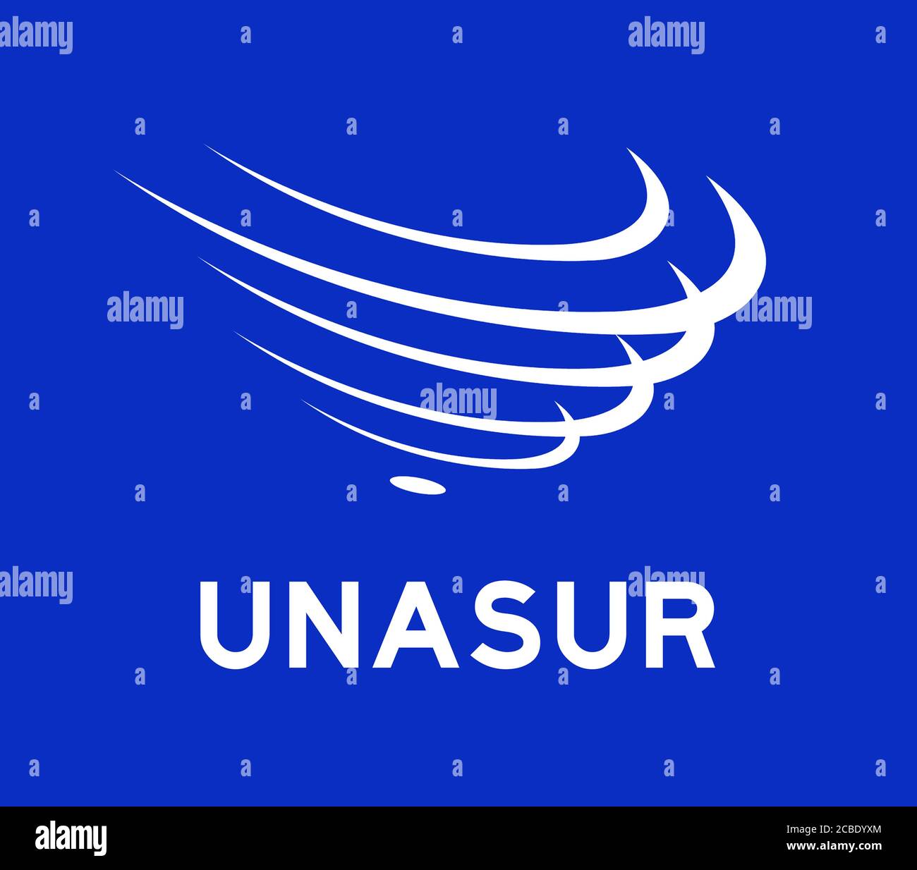 Unión de Naciones Sudamericanas UNASUR NOSOTROSUN logotipo Ícono Foto de stock