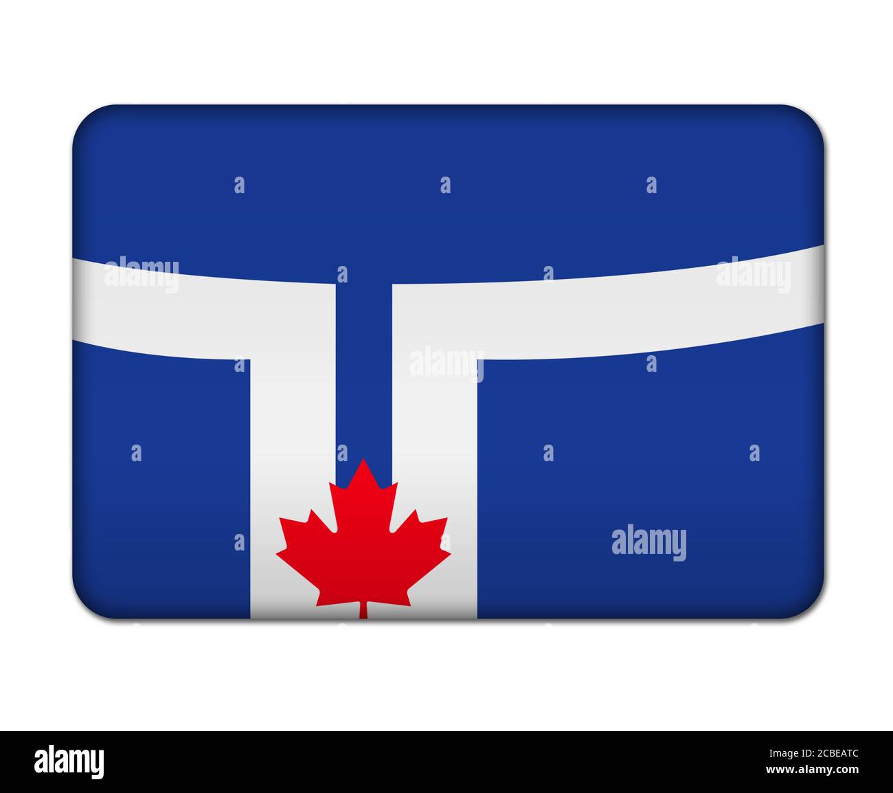 Icono de la bandera de Toronto Foto de stock