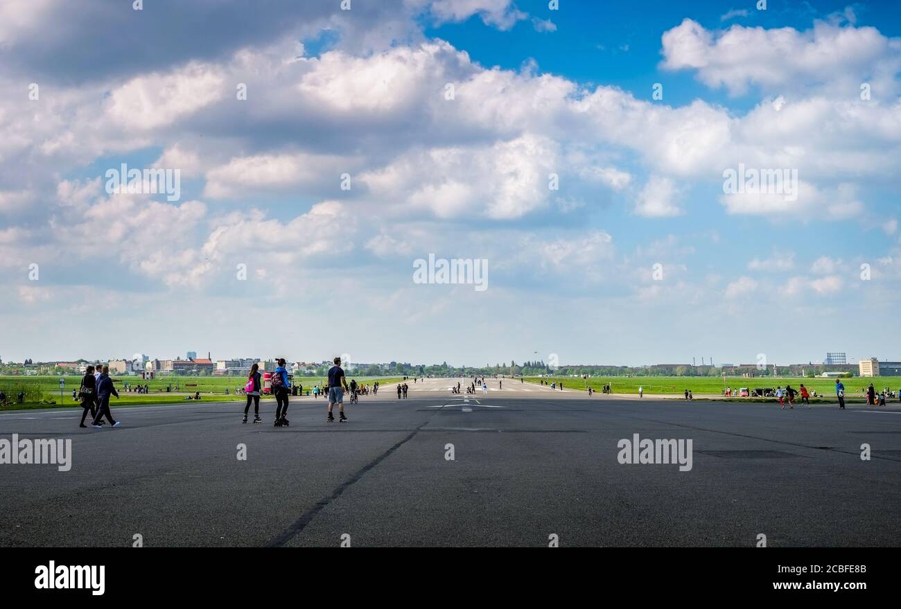 Aeropuerto Tempelhof Berlín, Alemania Foto de stock