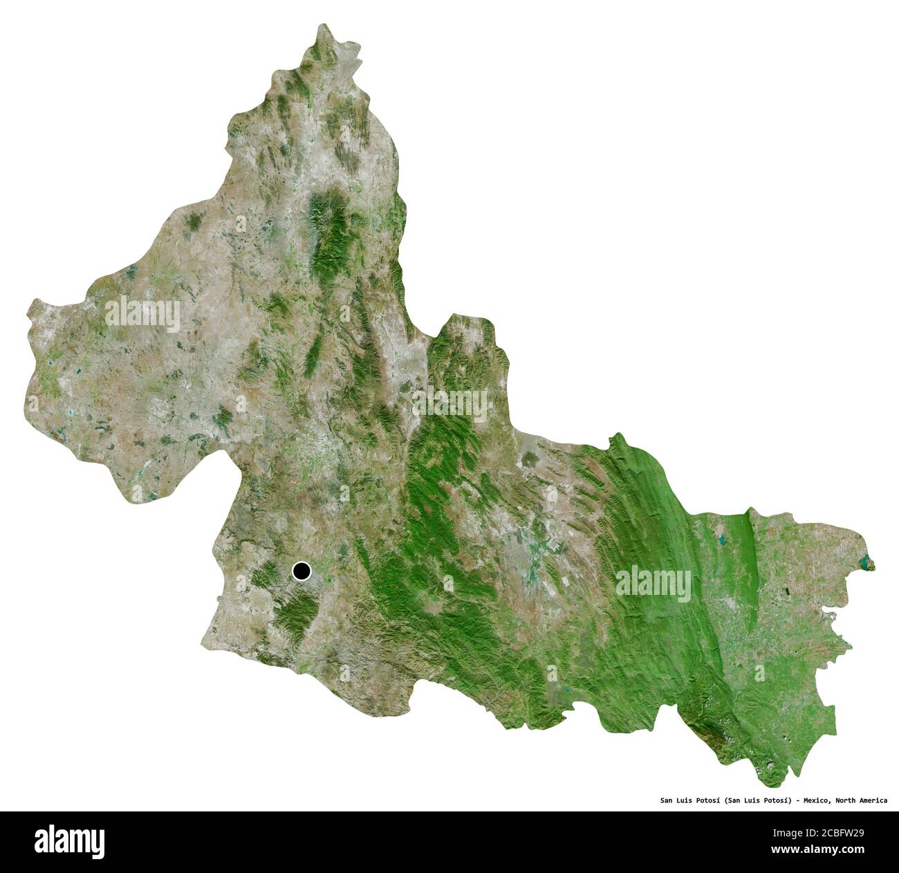 San luis potosi map fotografías e