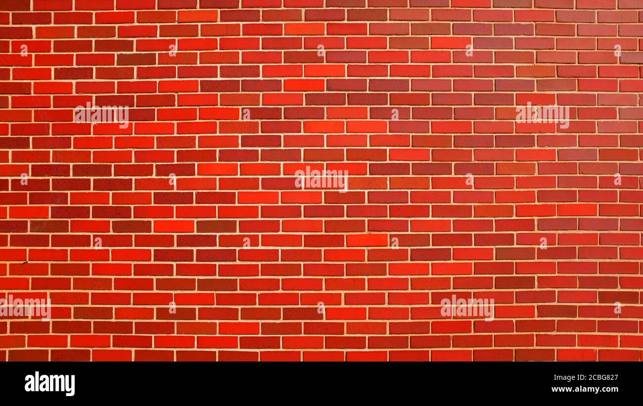 Pared de ladrillo rojo Foto de stock