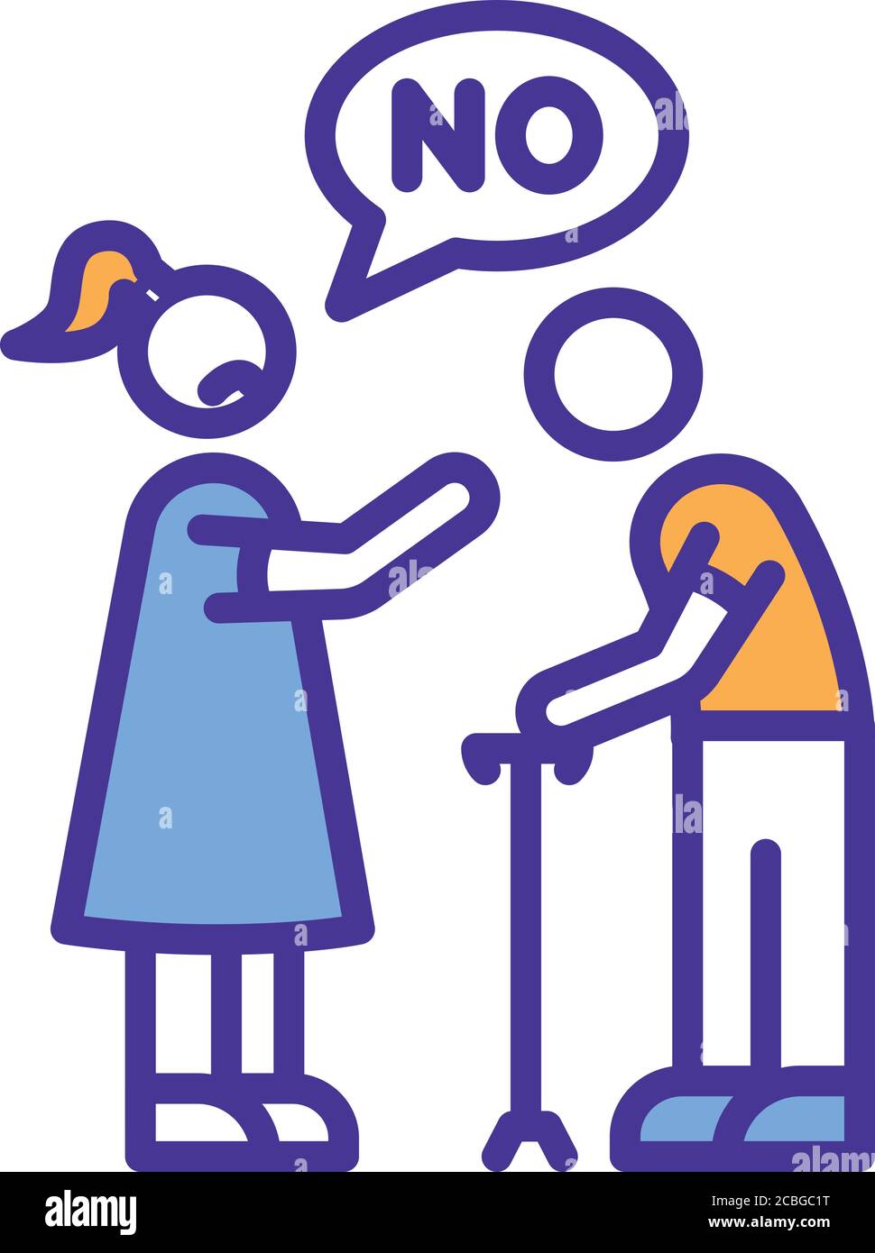 Discriminación por edad icono de color RGB. Ancianos sin trabajo. Desempleo entre personas Discriminación por edad icono de color RGB. Ancianos sin trabajo. Desempleo entre personas