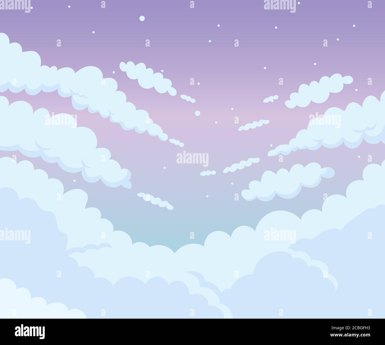 noche cielo nubes fondo diseño dibujos animados vector ilustración Imagen  Vector de stock - Alamy