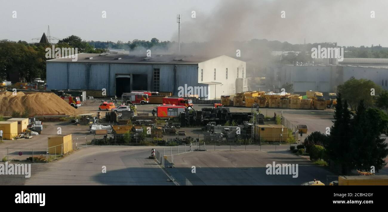 Gran incendio en Hanover Foto de stock