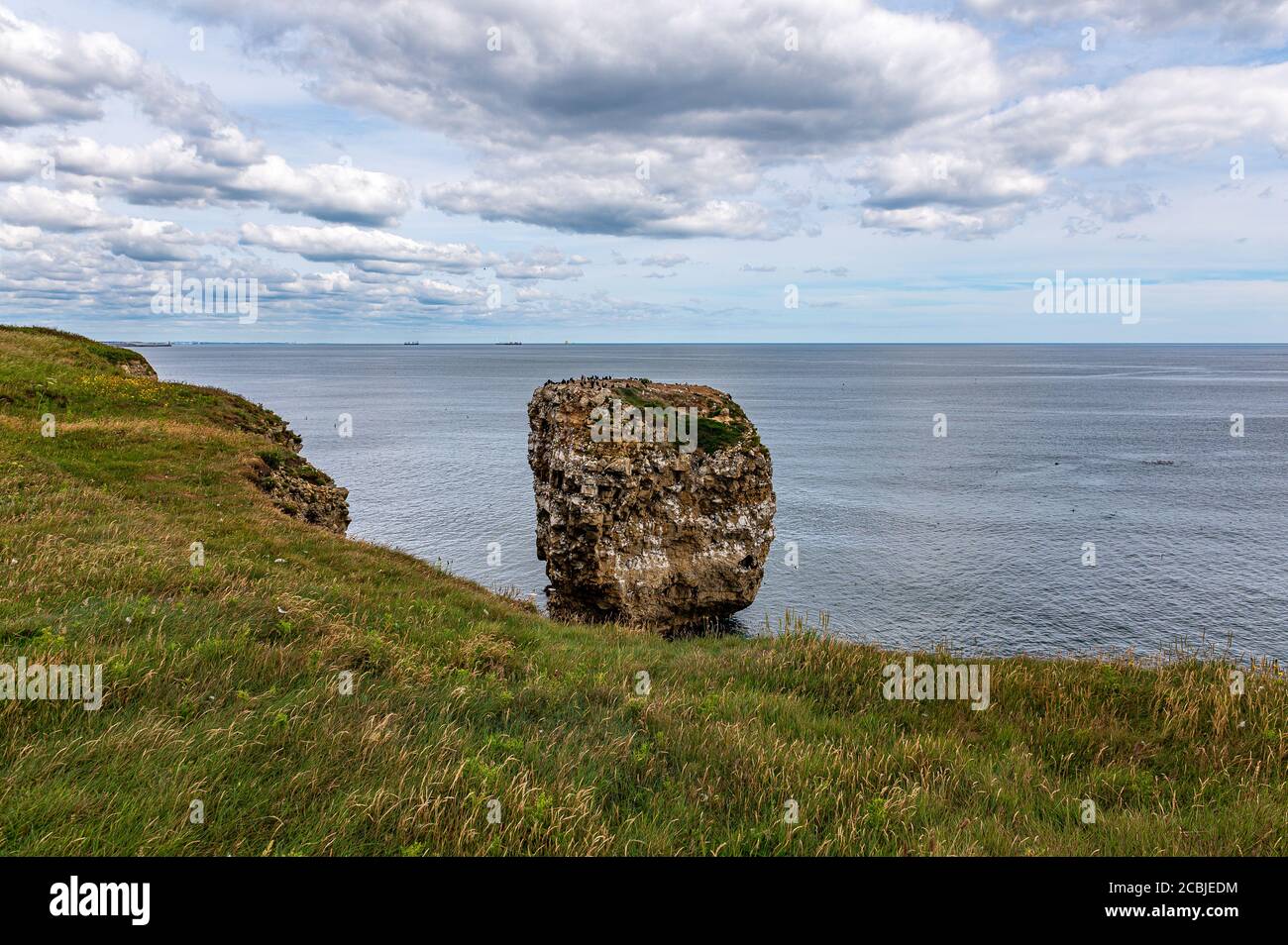 Marsden Rock, Marsden Bay, South Shields, Tyne and Wear, Reino Unido Foto de stock