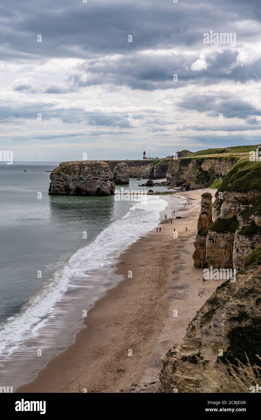 Marsden Bay, South Shields, Tyne and Wear, Reino Unido Foto de stock