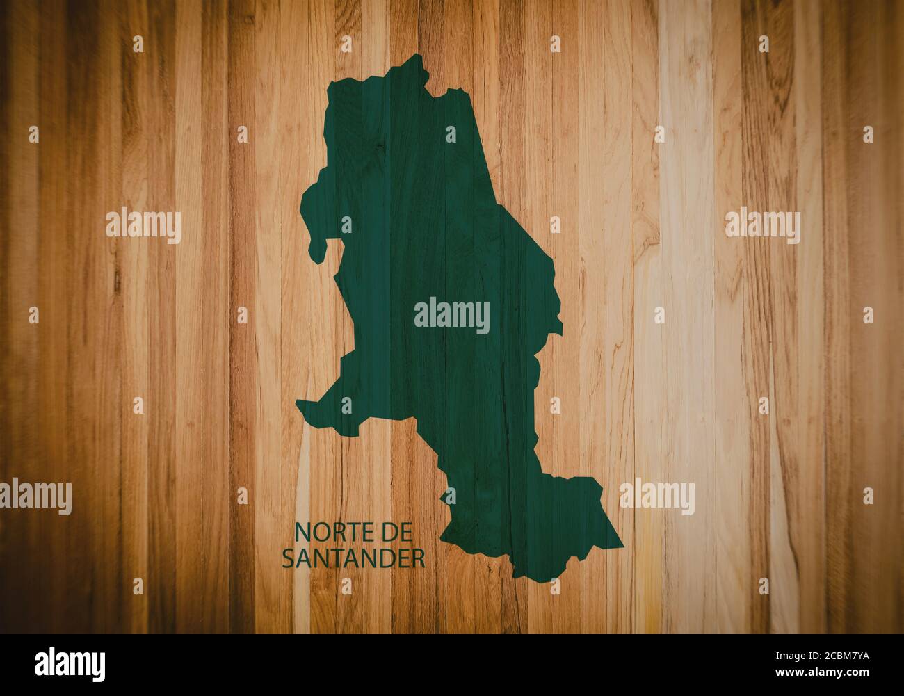 Mapa del Departamento Norte de Santander, Colombia, sobre fondo de