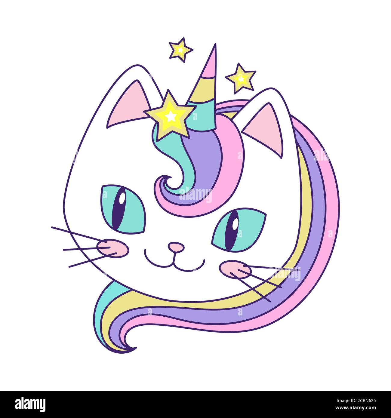 Gato unicornio Imágenes recortadas de stock - Alamy