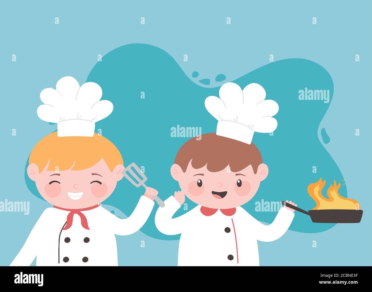 Cartoon Chefs Fotos e Imágenes de stock Página 4 Alamy Personaje de dibujos animados chef cocinero niño con olla gris