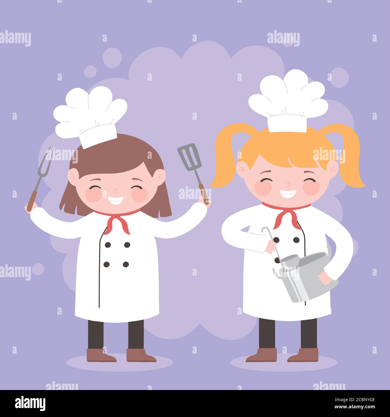 Cartoon Chefs Fotos e Imágenes de stock Página 4 Alamy Personaje de dibujos animados chef cocinero niño con olla gris