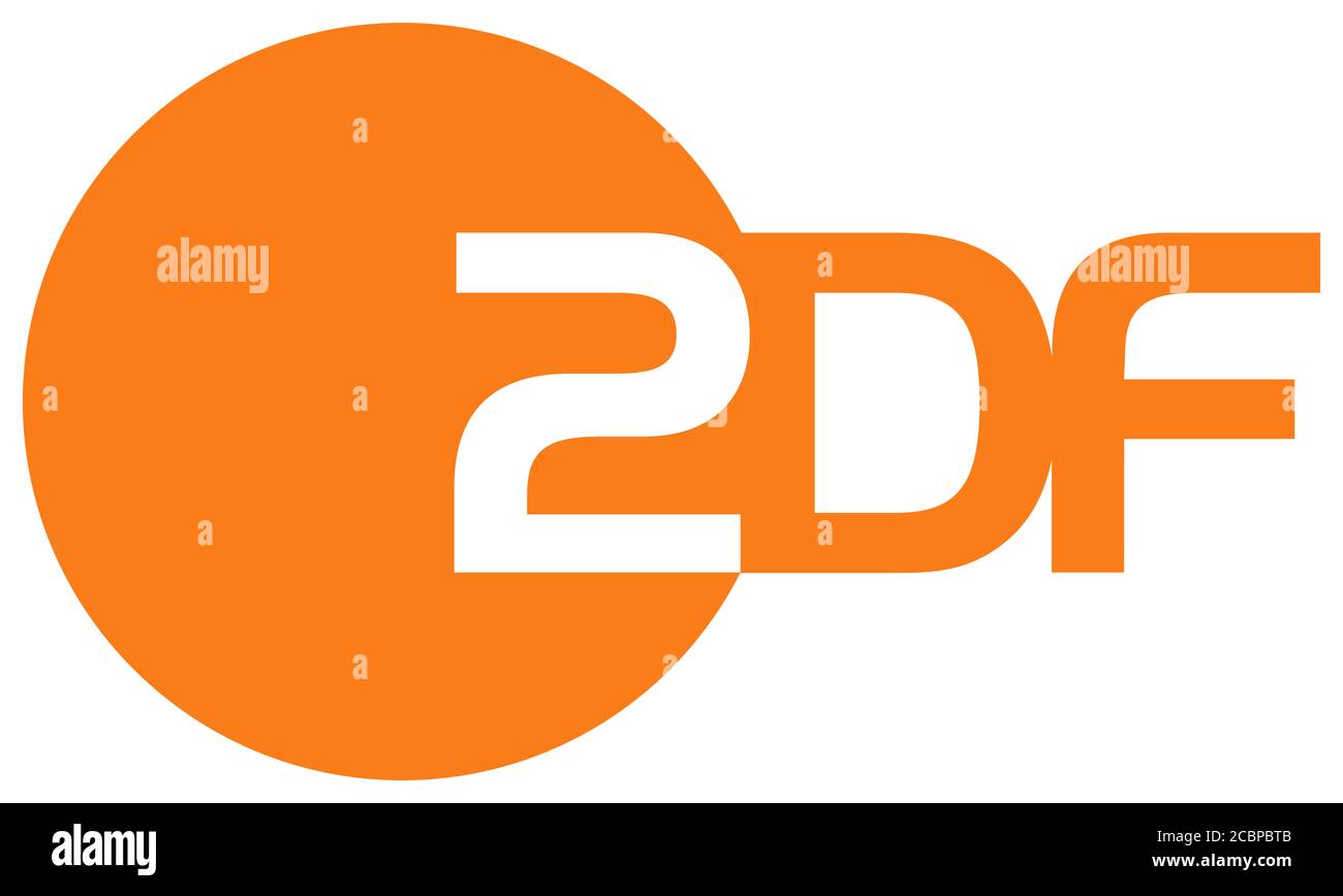 Logo ZDF, Segunda Televisión Alemana, estación de televisión, fondo blanco  Fotografía de stock - Alamy