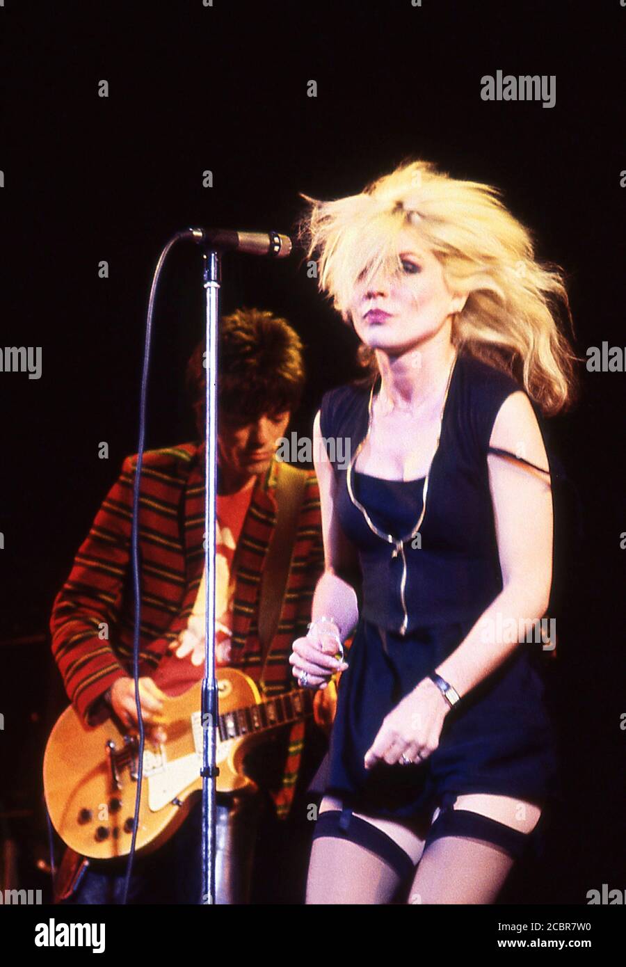 Blondie Live Gig en el Palladium New York USA 1978 Foto de stock