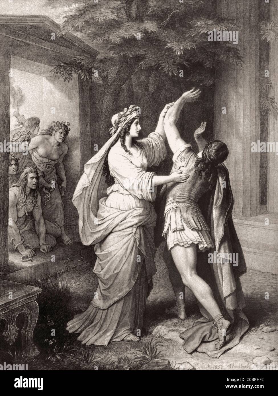 Ifigenia, escena de Ifigenia en Tauris, Johann Wolfgang von Goethe