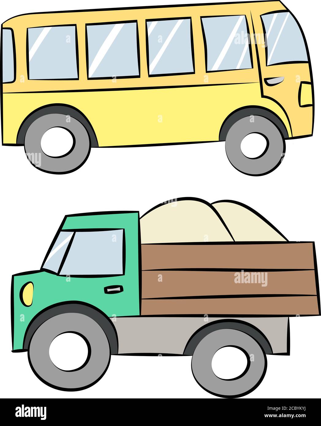 Autobús escolar de juguete Imágenes vectoriales de stock - Alamy