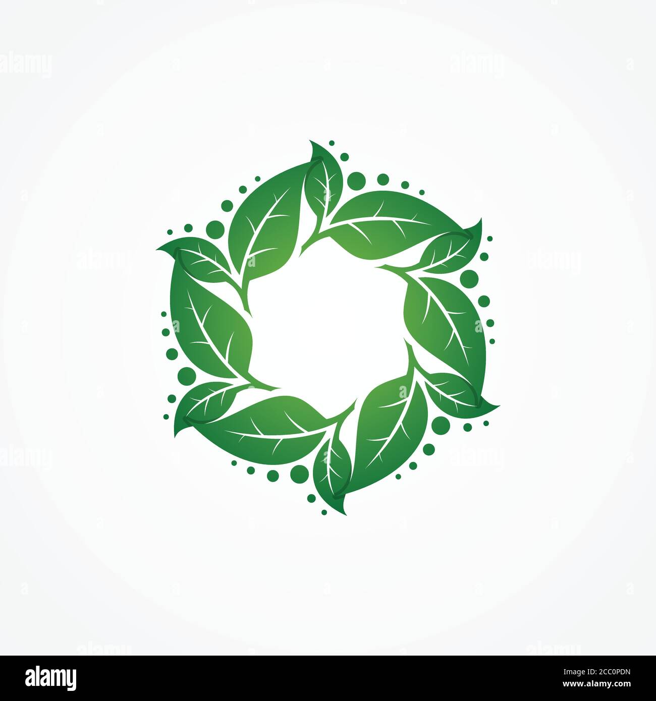 Icono de hoja verde de flujo para el símbolo de diseño de elemento con fondo blanco aislado. Hoja de símbolos de diseño simple para su símbolo de negocio. Ilustración vectorial EPS. Ilustración del Vector
