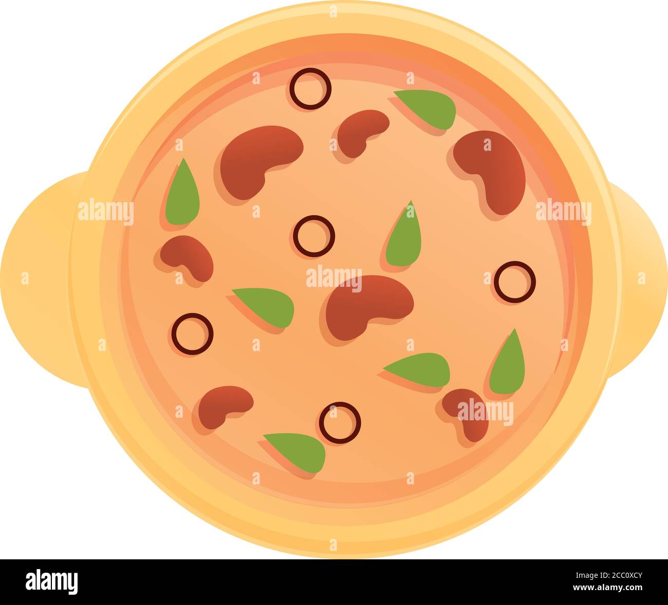 Icono de sopa de frijoles. Dibujo animado de frijoles icono vector sopa  para diseño web aislado sobre fondo blanco Imagen Vector de stock - Alamy