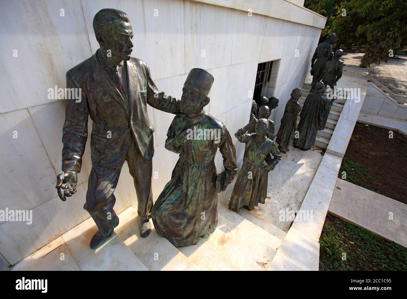Chipre, en Nicosia, el monumento de la libertad Foto de stock