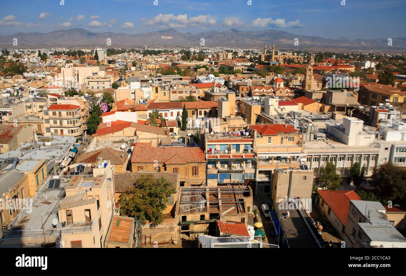 Chipre, Nicosia, vista general Foto de stock