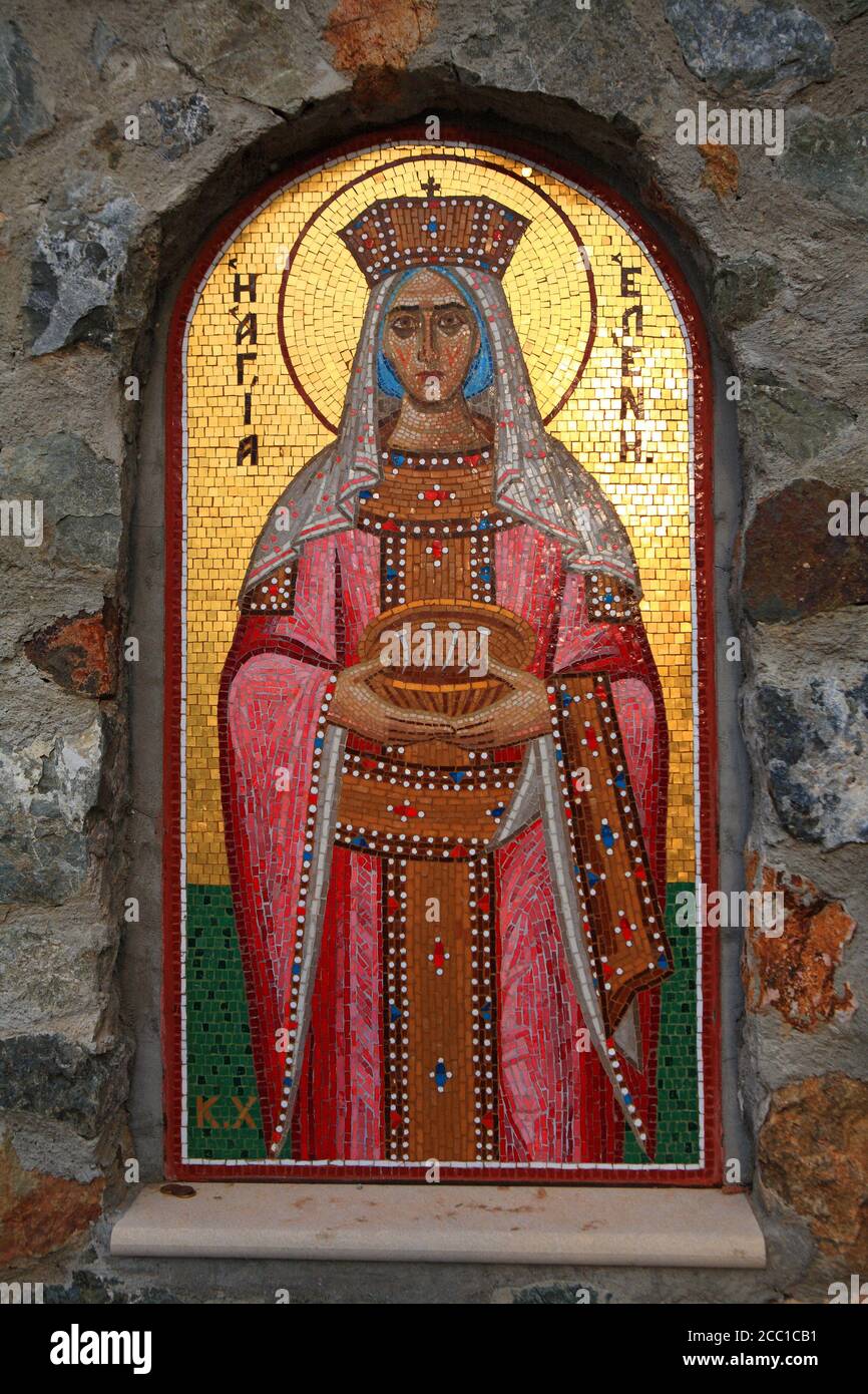 Chipre, Larnaca, monasterio de Stavrovouni, icono Foto de stock