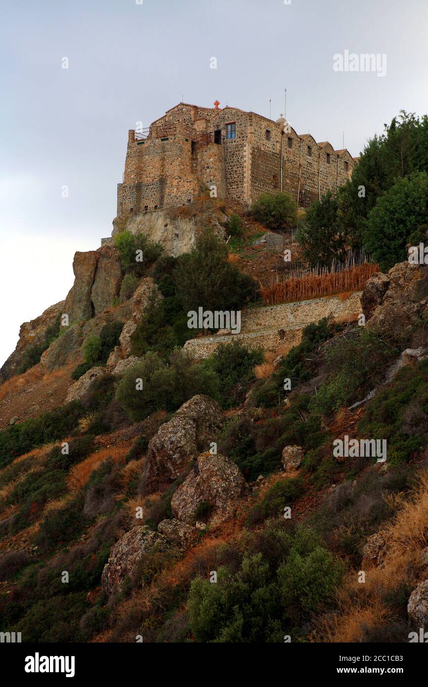 Chipre, Larnaca, monasterio de Stavrovouni Foto de stock