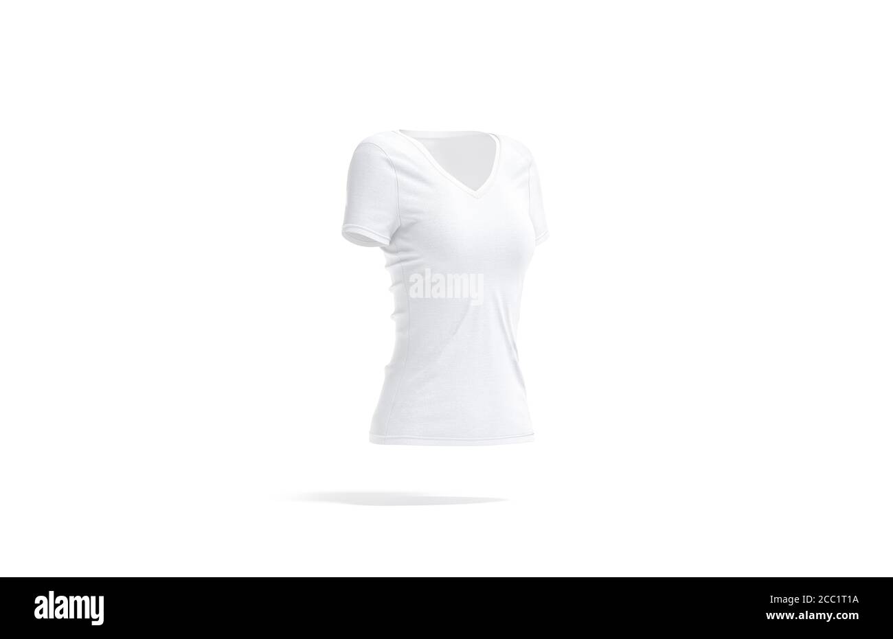 Camisa blanca de cuello v fotografías e alta resolución - Alamy