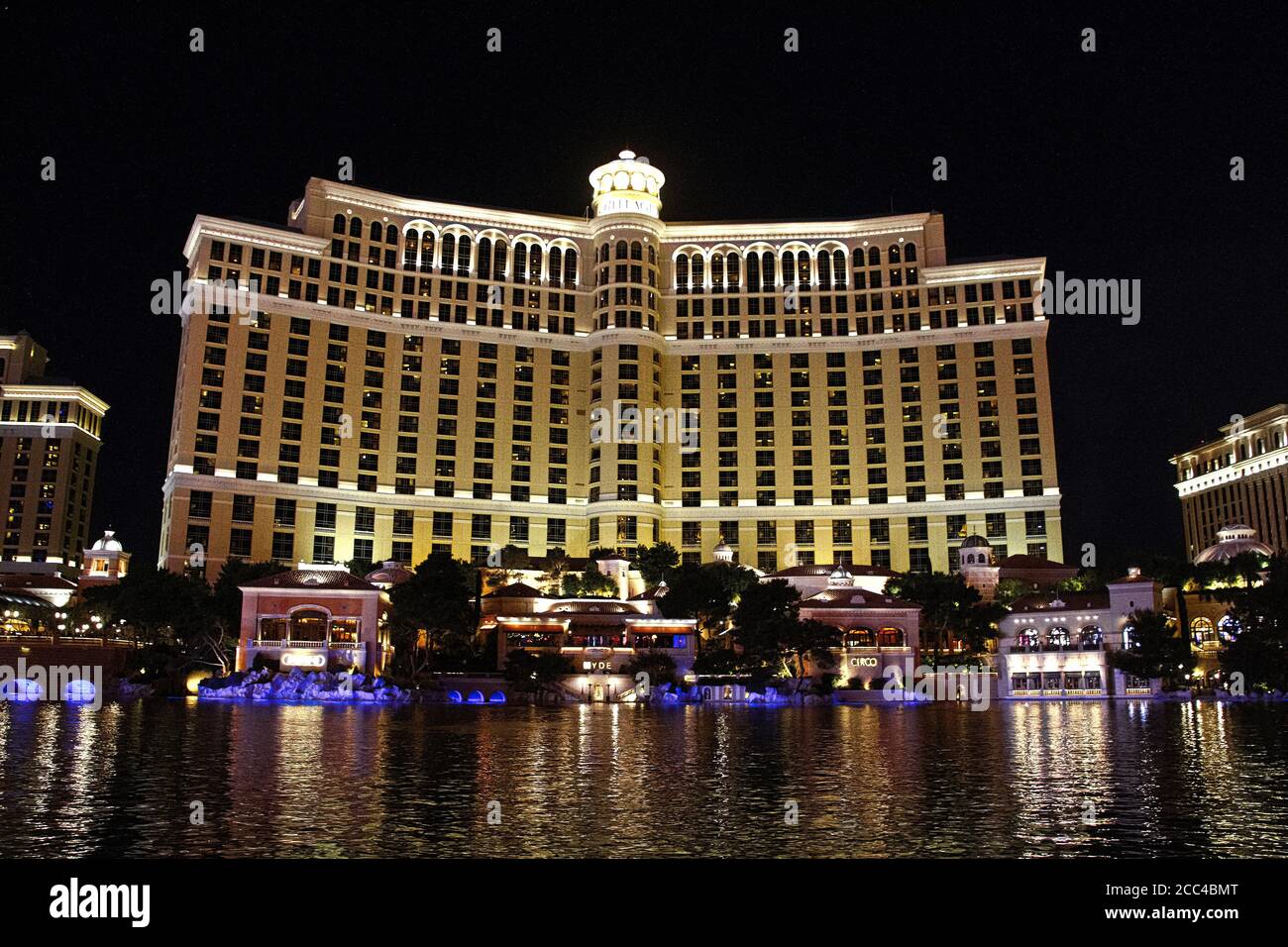 Las Vegas,NV/USA - Sep 16,2018 : Ver los hoteles y casinos de Bellagio en las Vegas, Estados Unidos. Las Vegas es uno de los mejores destinos turísticos del mundo. Foto de stock