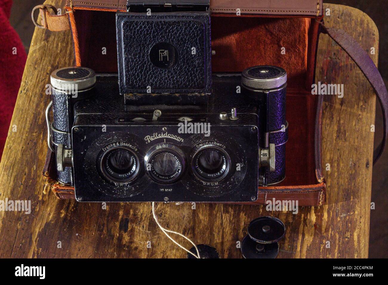 Cámara estereoscópica de época Rolleidoscop Fotografía de stock - Alamy