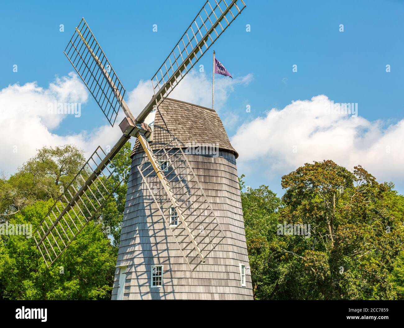 Hook Wind Mill en East Hampton, NY Foto de stock