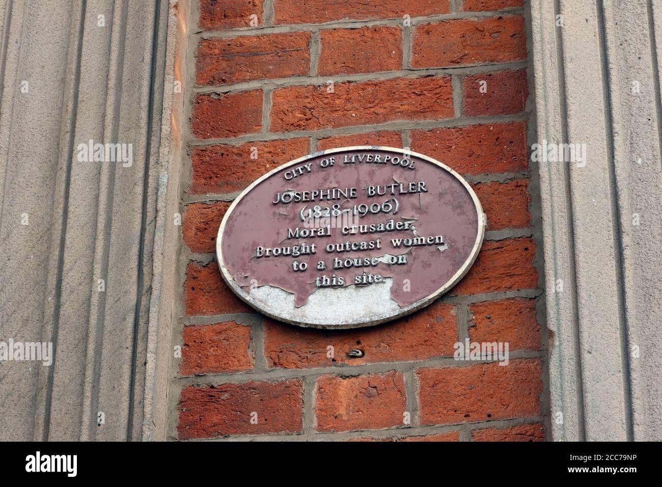 Josephine Butler House, ayudando a las mujeres outcast, Upper Parliament Street, Liverpool, Merseyside, Inglaterra, Reino Unido Foto de stock