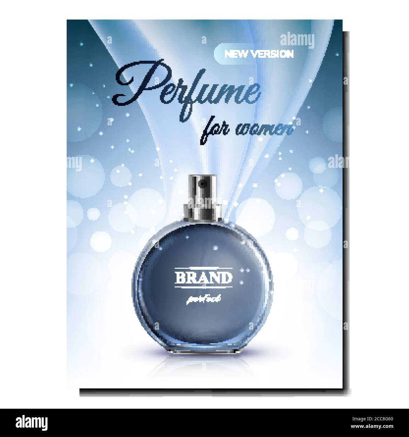 Perfume para la mujer de lujo olor Promo Bandera Vector Imagen Vector de  stock - Alamy