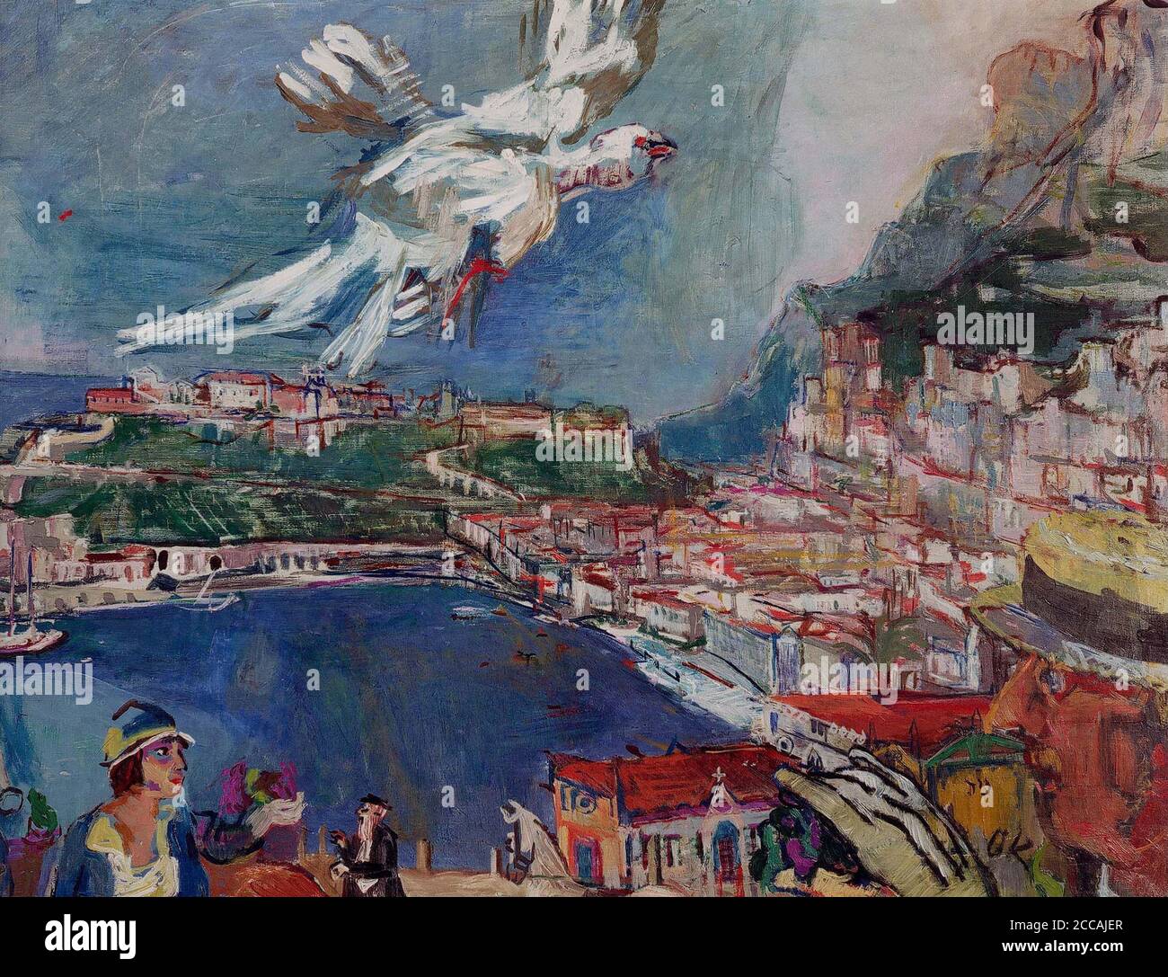 Monte Carlo. Museo: Musée des Beaux-Arts, Lieja. Autor: OSKAR KOKOSCHKA. Foto de stock