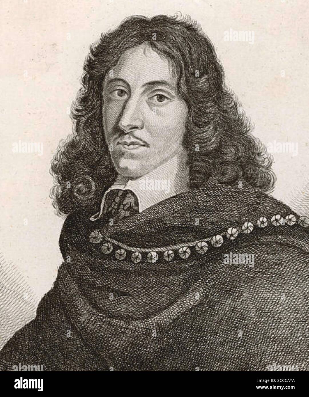 JOHN EVELYN (1620-1706) escritor, jardinero y diarista inglés Foto de stock