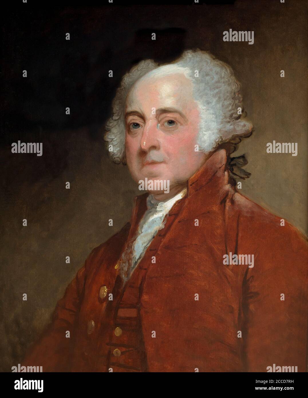 John Adams, Gilbert Stuart, circa 1821, Galería Nacional de Arte, Washington DC, Estados Unidos, América del Norte Foto de stock