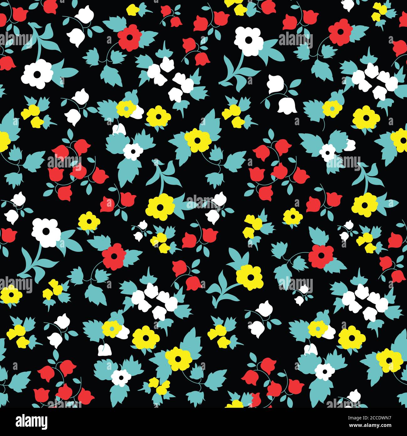 Floral sin costuras lindo patrón en pequeña flor bonita. Fondo simple
