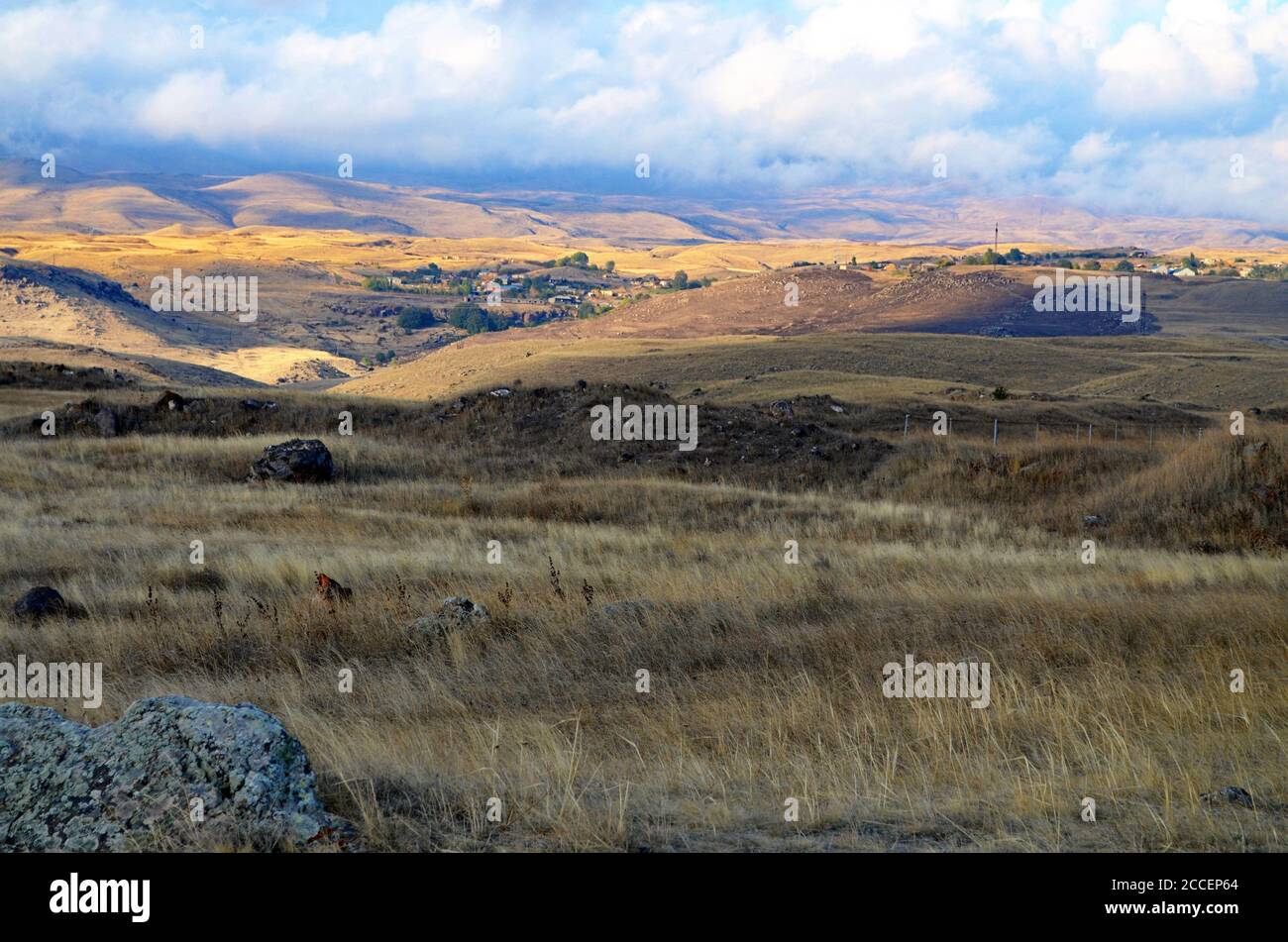 Armenia Karahunj campo Foto de stock