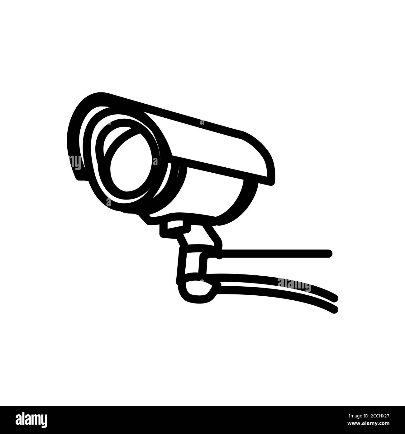 Icono de línea de símbolo de seguridad de cámara cctv, Ilustración  vectorial Imagen Vector de stock - Alamy